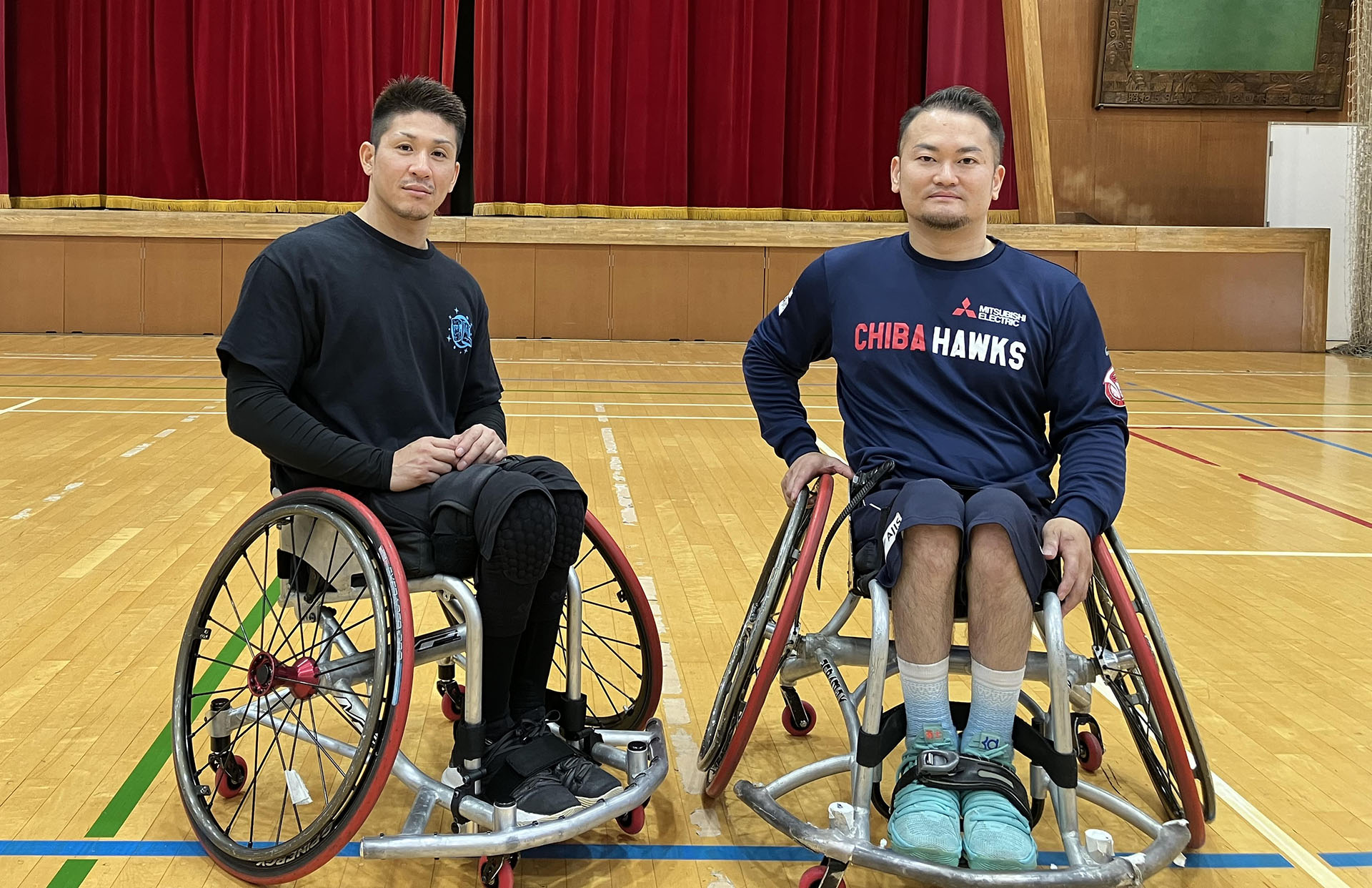 （左）植木選手　（右）村上選手